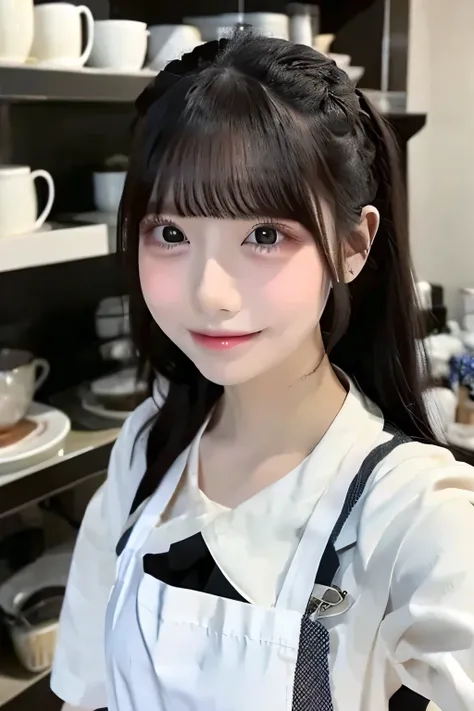 (Cafe clerk clothes), apron, shirt,