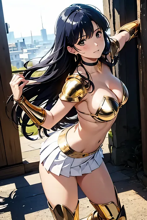 (((masterpiece))), ((comics, anime)), (3DCG), asou yuuko, bikini armor, highest quality, high resolution, 8K, ultra-realism, super detailed and realistic skin texture, ultra-detailed, perfect anatomy, perfect lightning, realistic shadows, beautiful illustr...