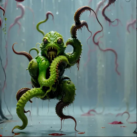 whole body、 thick legs、always Bloody 、 Bloody 、 Bloody 、 Best Picture Quality、 masterpiece、8k、Wack、Strongest、 cruel、 Monsters、 killer ghost 、 tentaclesで締め付ける、 tentacles、 raise your arms 、 Musculoskeletal々、 Power Fighter 、 Hurrah!、 hands