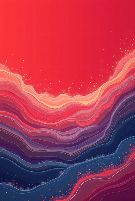 Illustration of red background,Wave-like surface