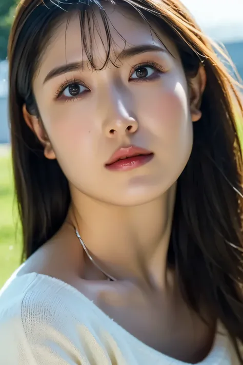 (In 8K, top quality,     masterpiece:1.2), (realistic, Photorealistic:1.37), very detailed,     natural light, medium breasts,   How to hide your nose and mouth with both hands, 1 person,     35-year-old woman    ,         black hair,     short hair, (    ...