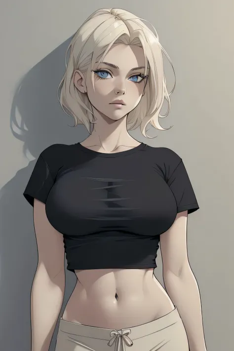 1 girl in, age21, photo of Alexa Bliss, photo of perfect woman, Solo, Aesthetic artwork, (Short platinum blonde hair, unruly hair: 1.25), (blue eyes, clear skin, pale skin, small breasts, B-cup, runners body, very thin waist, skinny, petite, detailed skin ...
