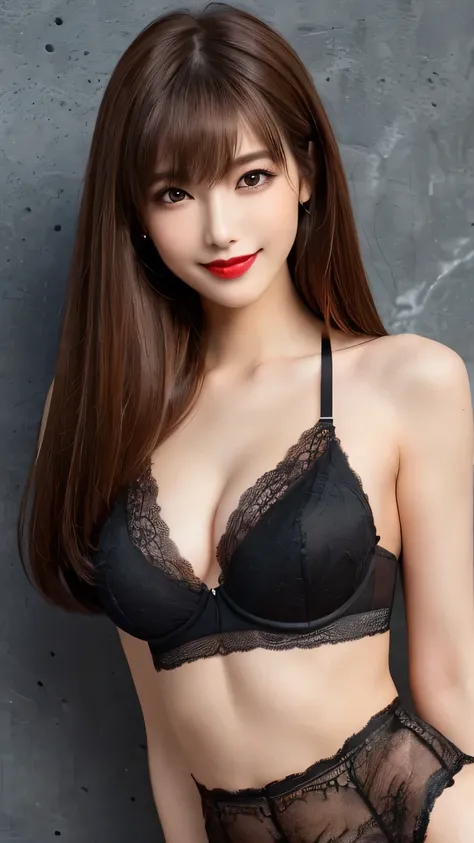  very well detailed,    masterpiece ,  top quality , (( Photorealistic:1.4)), (( slender body:1.4))、((( )))、(super skinny hostess:1.4)、 Japanese women ,   detailed face ,    detailed eyes  、(( perfect makeup 、  red lipstick)) 、(( Cleavage)), (  slim,   Tig...