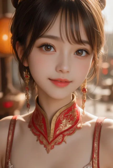 1girl, cute beautify young pretty chinese idol is smile and wear beautify outfits and beautiful dress, reflecting the cultural essence of the location.

🌍 Randomized Travel Theme:
She is gracefully dressed in an outfit inspired by a randomly selected world...