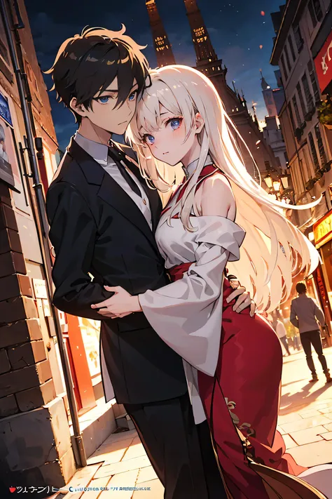 masterpiece,best quality,32k uhd,hdr,dtm,cinematic lighting effects,736x736PX,beautiful asian women 2 ((anime)),cute,couple with boy friend, in the paris city