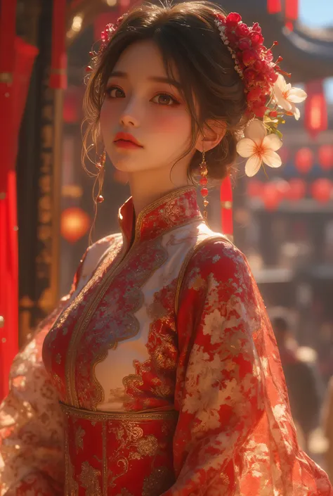 1girl, Pretty cute beautiful Chinese lady idol wear outfits and dress, reflecting the cultural essence of the location.
🌍 Randomized Travel Theme:
She is gracefully dressed in an outfit inspired by a randomly selected world culture, blending traditional a...