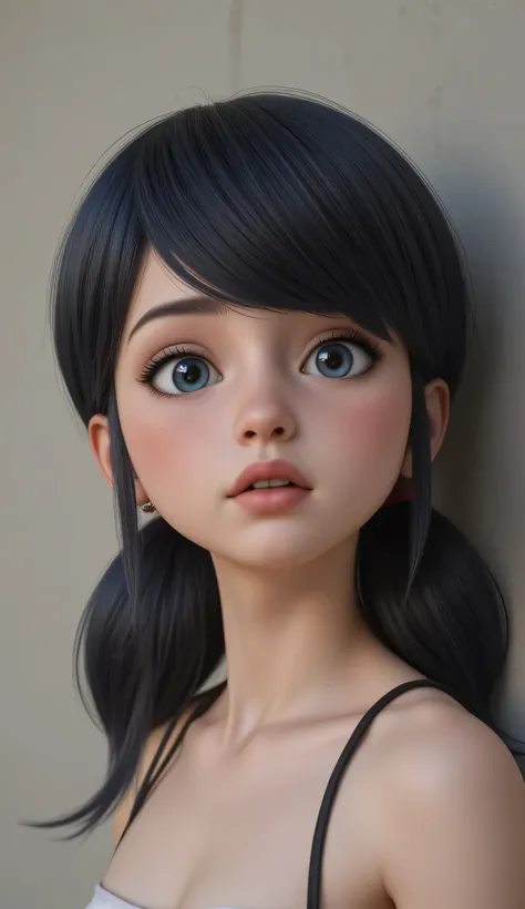 1girl, Solo, High Resolution, Masterpiece, Anatomically Correct, Accurate, Best Quality, black hair, blue eyes, tween