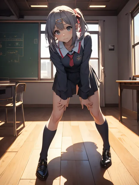 ((masterpiece)), (best quality),, official art, extremely detailed CG unity 8k wallpaper,Portrait,  highly detailed, shiny skin,sexy, wearing ((In blue school sexy jersey,high knee socks)),tight, sexy,virgin, poses ((random)), vivid color,, 1girl, (curvy:0...