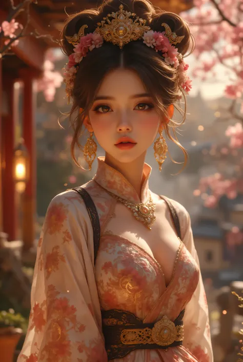 1girl, Pretty cute beautiful Chinese lady idol wear outfits and dress, reflecting the cultural essence of the randomized travel theme location.

🌍 Randomized Travel Theme:
She is gracefully dressed in an outfit inspired by a randomly selected world culture...