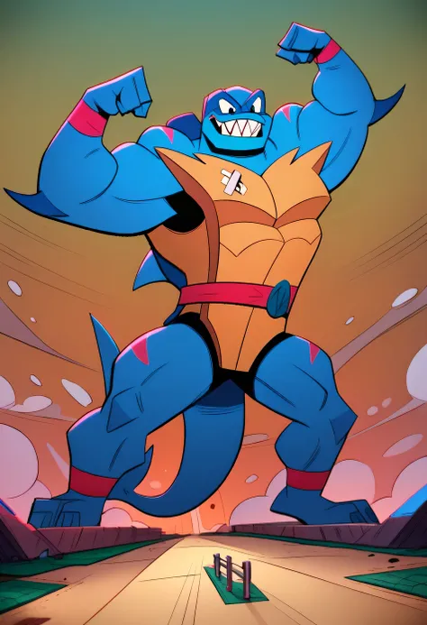 score_9, score_8_up, score_7_up, score_6_up, score_5_up, score_4_up, source_furry, tentacularrumble, shark, teeth, sharp teeth, muscular, blue eyes, long tail, max detail, 4k wallpaper, masterpiece, best quality, absurdres, highres, dynamic angle, dynamic ...