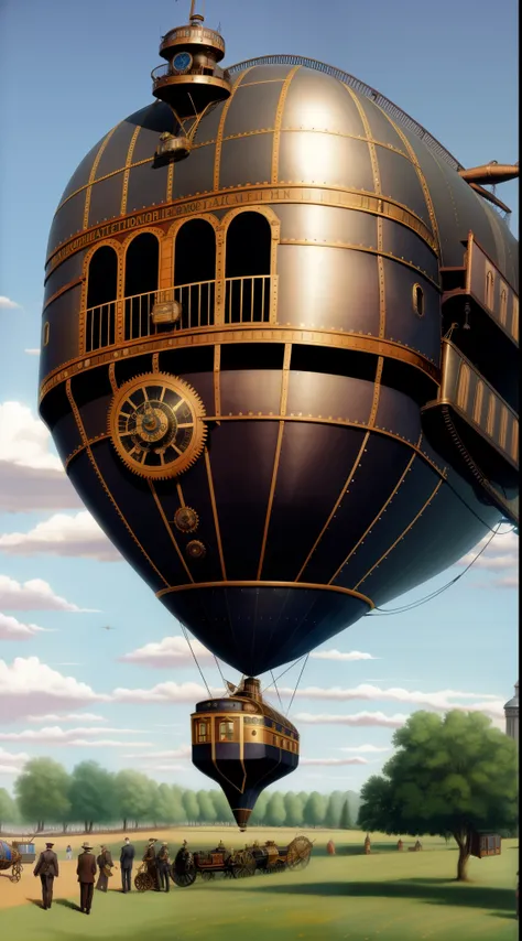 Steampunk airship 