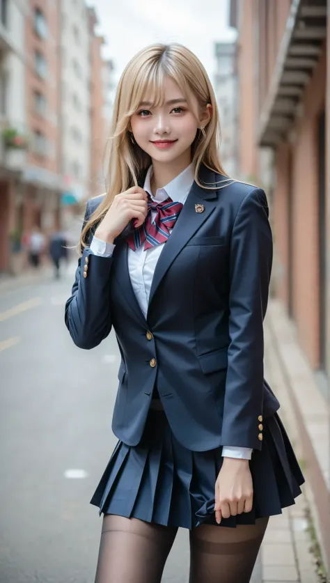 score_9, score_8_up, score_7_up, super detailed, BREAK Complete Anatomy , 32K, masterpiece , TOP QUALITY, super high definition , beautiful face and eye details , beautiful Japanese woman , blonde hair, invalid,smile, steam, school uniform, bla...