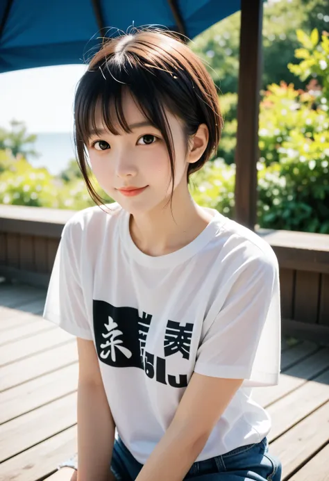 score_9,score_8_up,score_7_up,source_photo,
realistic,photo,(sharp focus),(backlit photo:1.4),dramatic shadows,raw lighting,dynamic angle,
BREAK
Japanese girl, loli, very short hair, 
black eyes,(small eyes:1.1), light smile,
slim round face,
white t-shirt...