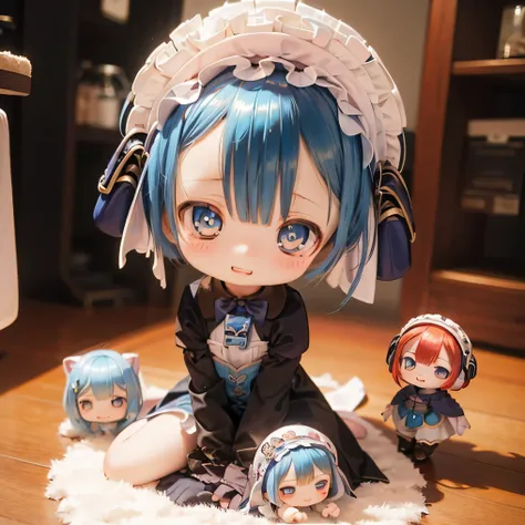 ( top quality made of straw , kampala , muffler girls on the left :1.2), Extremely Detailed Red Hair , realistic :1.37, made in abyss ,(...