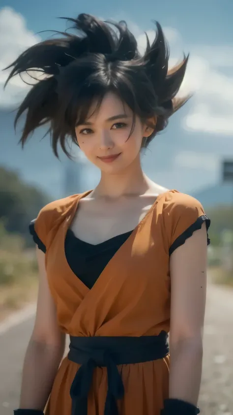 Live-action adaptation、Background of a big road in a vast plateau、Beautiful background