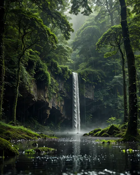 Green Hummer Under the Drizzle
The air is filled with the scent of wet soil , mixed with the freshness of the freshly touched leaves of the rain . This small forest is like a world at a standstill , only the sound of water drops accompanies the silence...