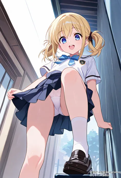 rating_safe,  score_9,  score_8_up ,  score_7_up ,  source_anime,  masterpiece,  best quality, alone, 1 girl, cute young woman、cute anime number illustration、 Beautiful and Detailed Eyes 、Beautiful and detailed lips、 Very detailedな顔、 school uniform、View of...