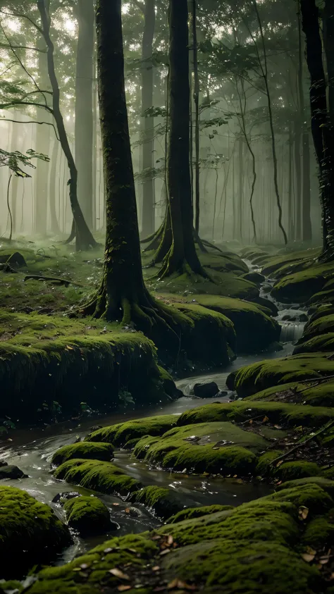 Morning recedes in a small forest hidden from the outside world. The thin mist still hovers between the trees, turns slowly around the sturdy old trunks. The morning dance is faintly audible—the earthy chirping of birds, gentle friction of the foliage, and...