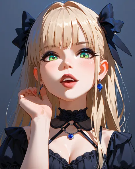 (gothic women), 21 years old, fall on my face, Best quality, score_9, score_8_up, score_7_up, textured skin 1.8,