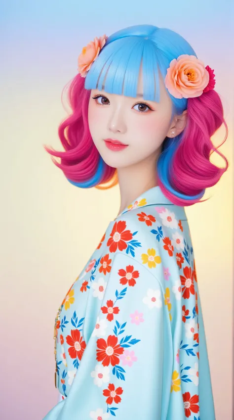 style retro classic, master piece:1.5、(minimal art, line drawing), illustrated anime, upper body, eye focus, (eyes looking off to the side), shiny skin, cartoonish character design。1 girl, alone，big eyes，Cute expression，1 bun，yellow loose sweater，hand，avat...