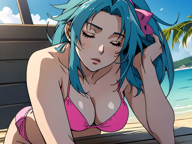 1girl in, age21, Kaname Chidori, photo of perfect woman, portrait, looking straight at camera, 5'1", Solo, Aesthetic artwork, (Straight aqua blue hair, waist length blue hair:1.25), (clear skin, pale skin, small breasts, B-cup, runners body, very thin wais...