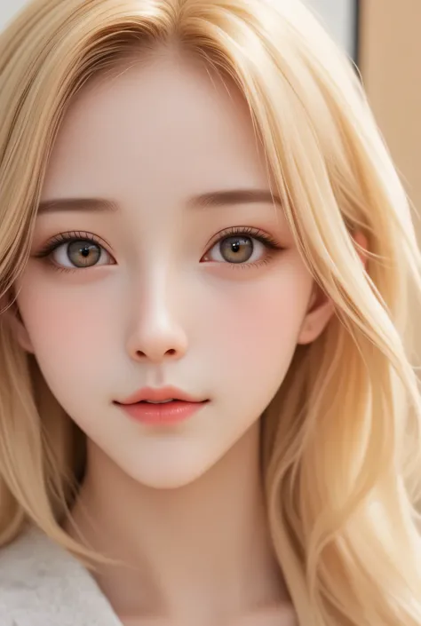 (super cute young face:1.3),
(sparkling clear attractive large glowing eyes:1.5), (japanese idol face:1.5),very beautiful cute girl,(baby face:1.4),exquisite smooth and silky long blonde straight hair,fair skin,(happy cheerful smile),professional photograg...