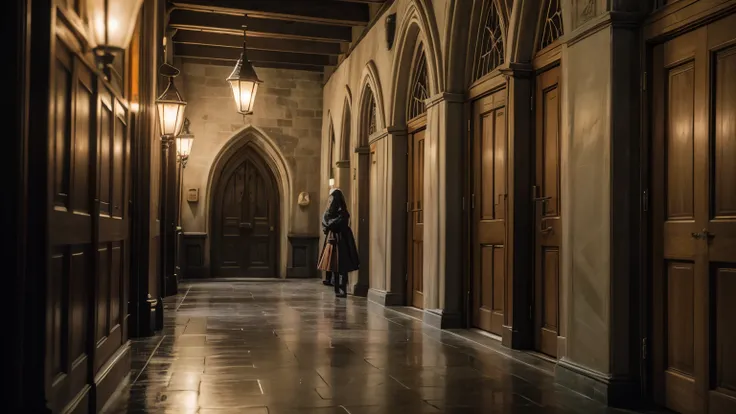 The night was cold at Hogwarts, and the wind was blowing hard through the corridors