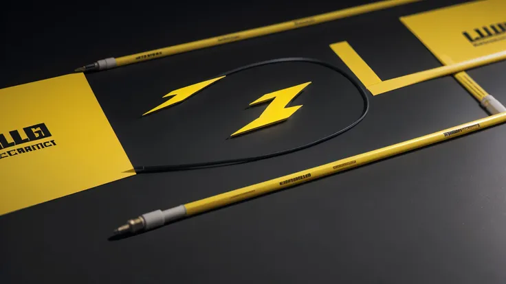 Design a modern logo for an electrical company called 'JL Electric'. Use strong, professional typography,  with colors yellow and black . Incorporate a lightning bolt or plug subtly into the design.  The style must be minimalist but impactful 