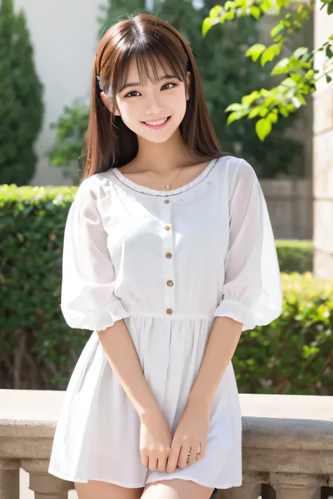 Kyapikyappi series　cute girl　White clothing　smile