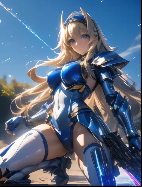 （（（ＳＦＷ、Highest quality、 first class masterpiece 、 Normal Body 、8k、  detailed faces 、 super precise、   real color 、５refer to、Highest）））、Cecilia Alcott Cecilia Alcott / Infinite Stratos、Beautiful Girl、 Gold、long hair、Vertical roll hair、Big Breasts、slender、 s...