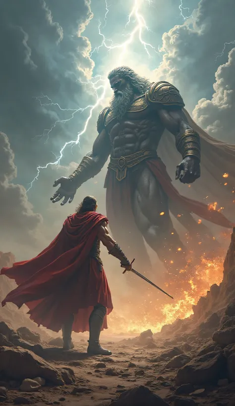 THE BATTLE OF GODS ZEUS VS THE TITAN CRONOS