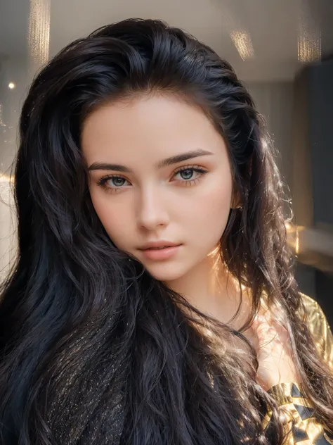 girl with wavy hair , photographic photo, extreme quality , maximum detail, highest quality, Masterpiece , 8k, detailed hair