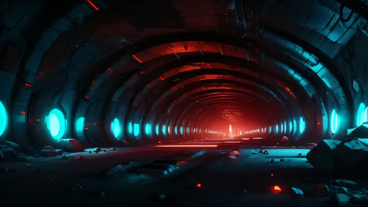 a huge cyberpunk mining area underground, detailed futuristic machinery, advanced mining equipment, glowing cybernetic interfaces, vast underground cavern, moody dramatic lighting, industrial metal textures, highly detailed, 8k, photorealistic, cinematic, ...