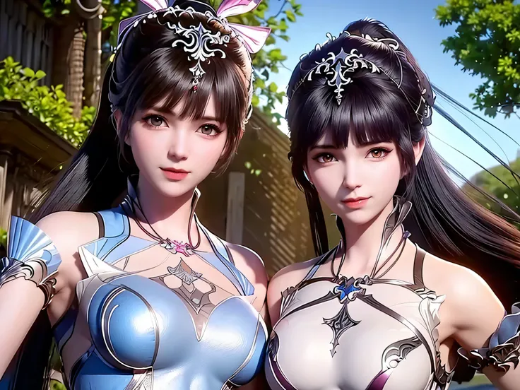 1 girl, Close-up of a woman in a silver blue dress, Cheng Weipan Art Station, Xiuxian Technology Sense, detailed fantasy art, Stunning character art, Epic and beautiful character art, beautiful armor, Extremely detailed artistic sprouts, Detailed digital a...