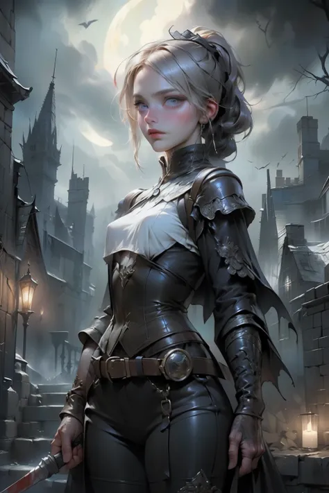 ((best quality)), ((masterpiece)), (detailed), score_9, score_8_up, score_7_up, score_6_up, (1girls), a female occultic knight, witch, knight, wielding a rapier-like sword, perfect face (((mastepiece, of the highest quality, super detailed))), photorealist...