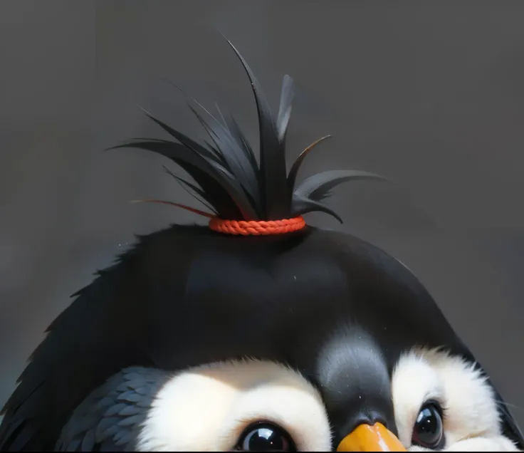 Realistic red head rope material texture penguin furry detail HD