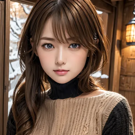 (table top:1.4, Photorealistic:1.4, 8k), Highest quality, masterpiece, Ultra High Definition, perfect dynamic composition, ((light brown hair:1.4))、high-definition skin and facial textures:1.3, limb details below, (( totally captivates you :0.9)), (Che...