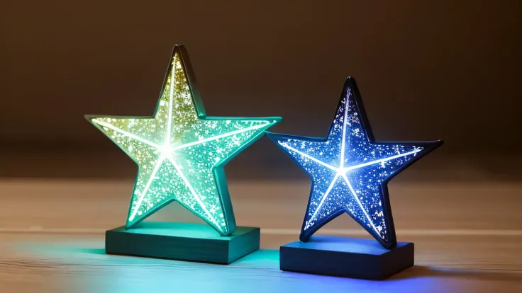 glowing star figurine　