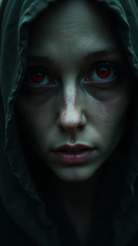 Sad, realistic, detailed, photograph,open red eyes, high detail, high resolution, high quality, 4k