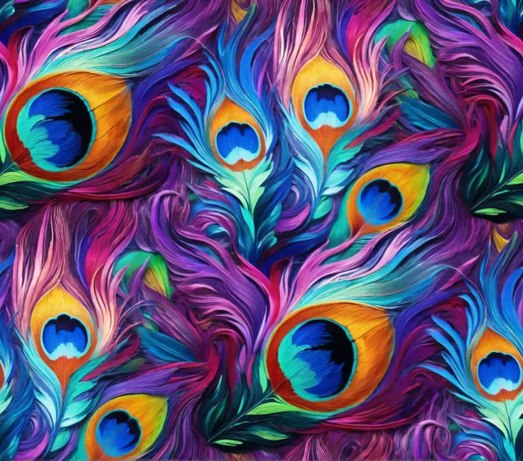 HD feather pattern