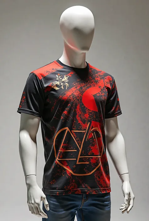 Create a Loud shirt in partnership with Hydra on a model to be sent to the printing company, on a mannequin