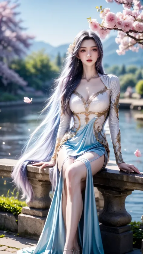 "An extremely beautiful queen,(best quality,4k, highres,masterpiece:1.2),ultra-detailed,(realistic,photorealistic,photo-realistic:1.37),beautiful q, sparkling crown, colorful gemstones, golden scepter, elegant pose, soft lighting, vibrant colors,delicate f...