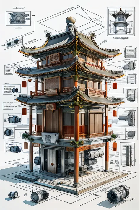 TheBlueprint,chinese_building, simple_background, break_apart
