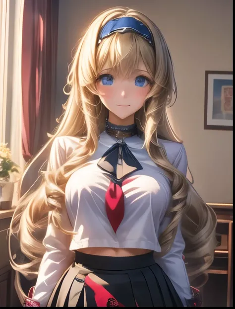 （（（ＳＦＷ、Highest quality、 first class masterpiece 、 Normal Body 、8k、  detailed faces 、 super precise、   real color 、５refer to、Highest）））、Cecilia Alcott Cecilia Alcott / Infinite Stratos、Beautiful Girl、 Gold、long hair、Vertical roll hair、slender、 slim、 can be ...