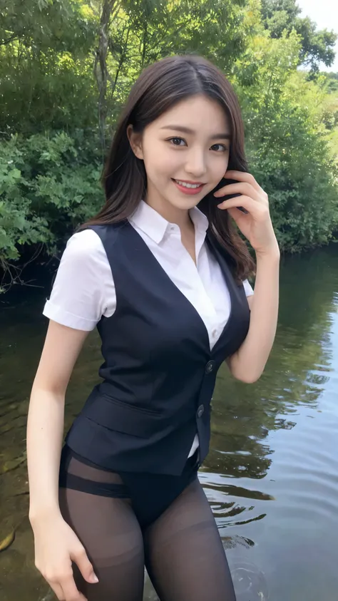   high quality  、8k、   masterpiece 、    super high definition 、Forest Background、Clear Photo、    professional lighting、   natural light、 by Mr. Nomi、   detailed skin、   Perfect Anatomy  、  Beautiful fingers for cow  、      beautiful hands  、    one woman、2...