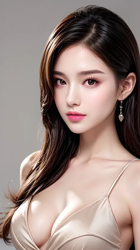  perfect body pretty woman：1.4，Layered Hairstyle， prominent cleavage ：1.2，Wet clothes：1.5， Highly detailed facial and skin，Double eyelids ，Skin Whitening，Long wet hair