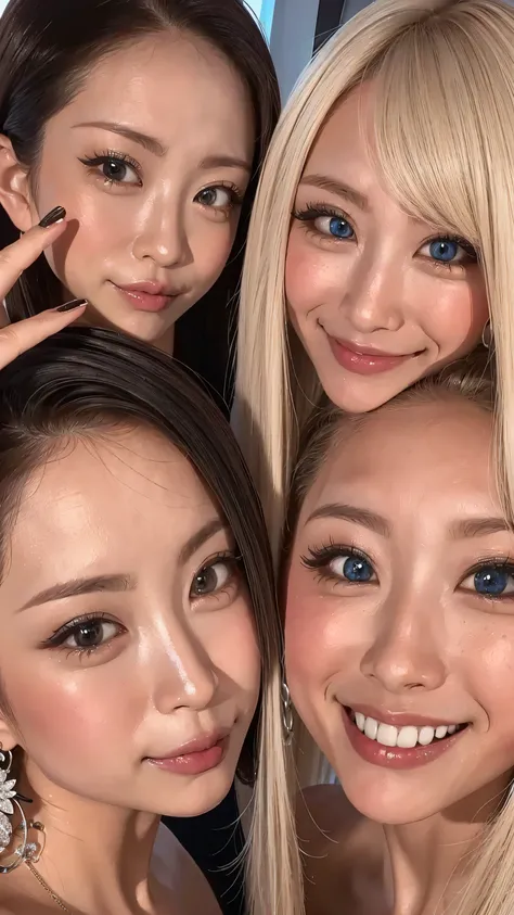 8k,high image quality、 has a clear face、 has a clear face 、I want to make each part beautiful、smile close-up ultra clear 、 eyes match 、staring at me、 I'm looking at close-ups。My Face 、 すべての eyes match、 、I want to get close to beautiful wome...