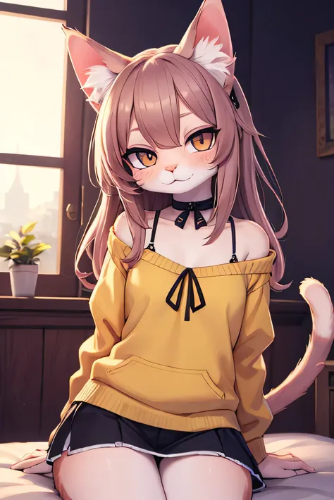 a cute cat girl