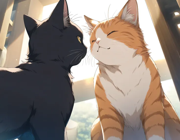 animal, cat, cat tower, cat walk, game CG, break,(artist:mitsumi_misato),artist:fujiyama,artist:kokonoka, break,(masterpiece), (best quality), (ultra-detailed),(Detailed Lighting), very aesthetic, newest,