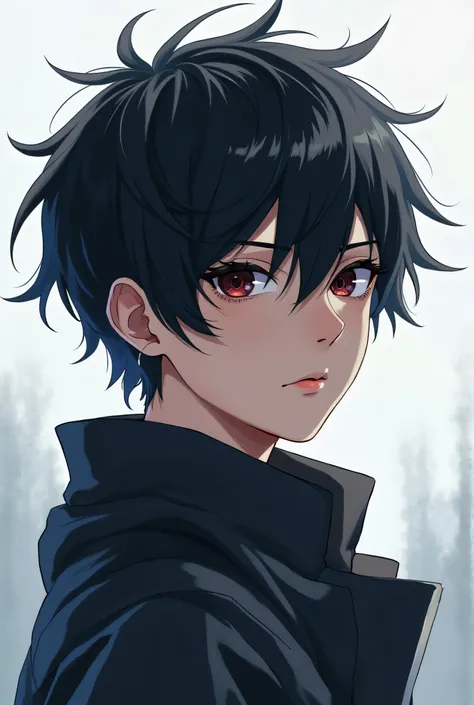 Black haired anime boy